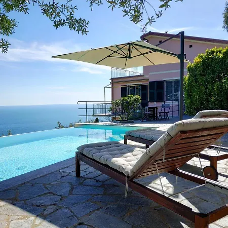 Casaviva - Ampio Trilocale Vista Mare Con Piscina - Pieve Alta Apartamento Pieve Ligure