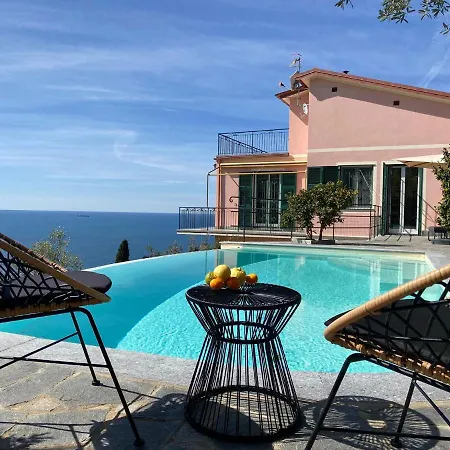 Casaviva - Ampio Trilocale Vista Mare Con Piscina - Pieve Alta Pieve Ligure